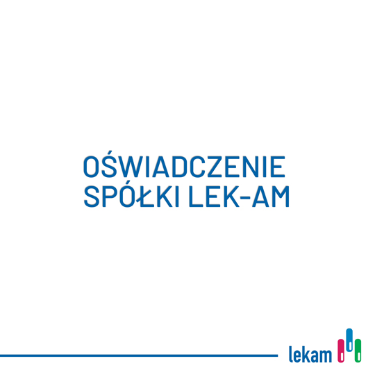 Oświadczenie Spółki LEK-AM